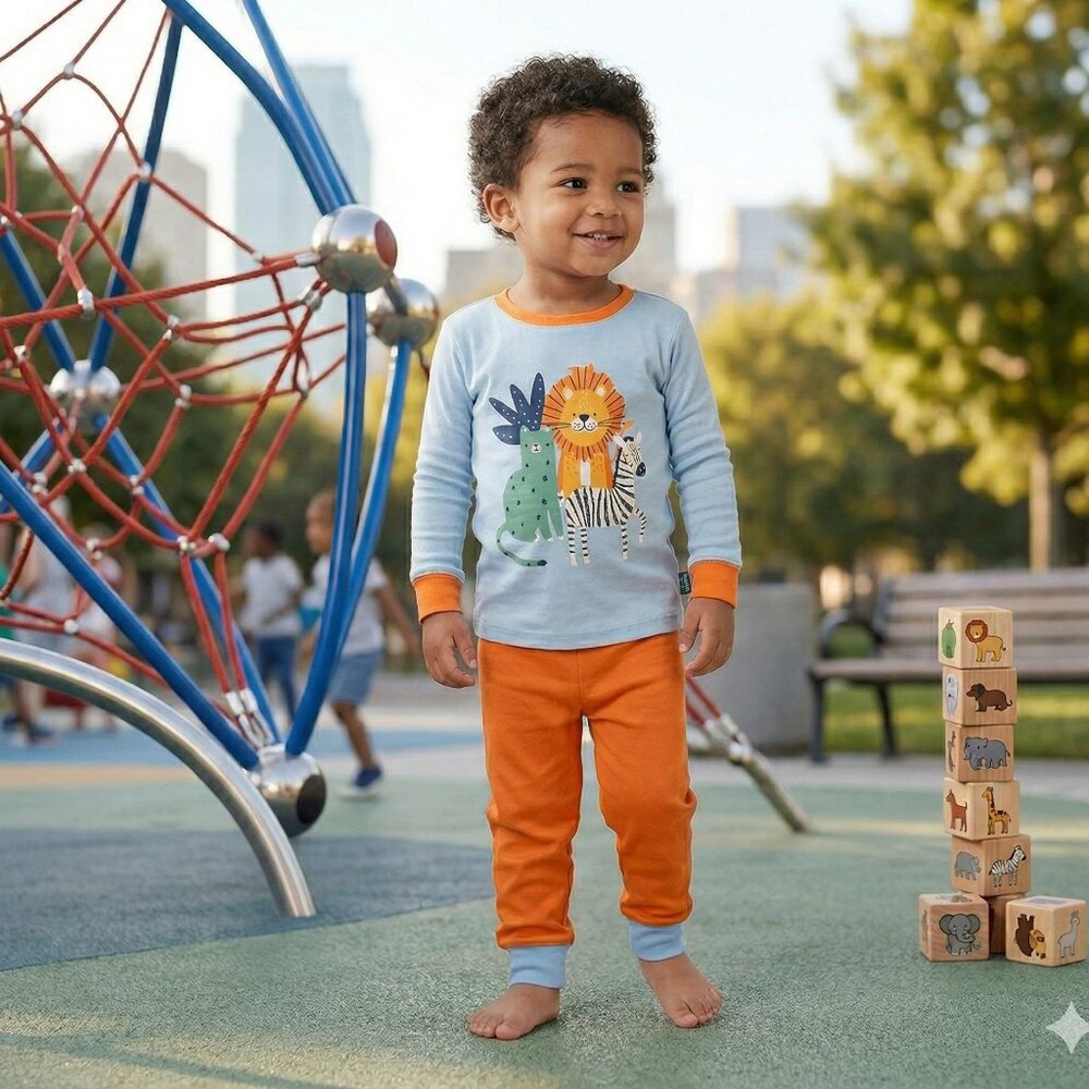 Safari Jungle Friends PJ Set